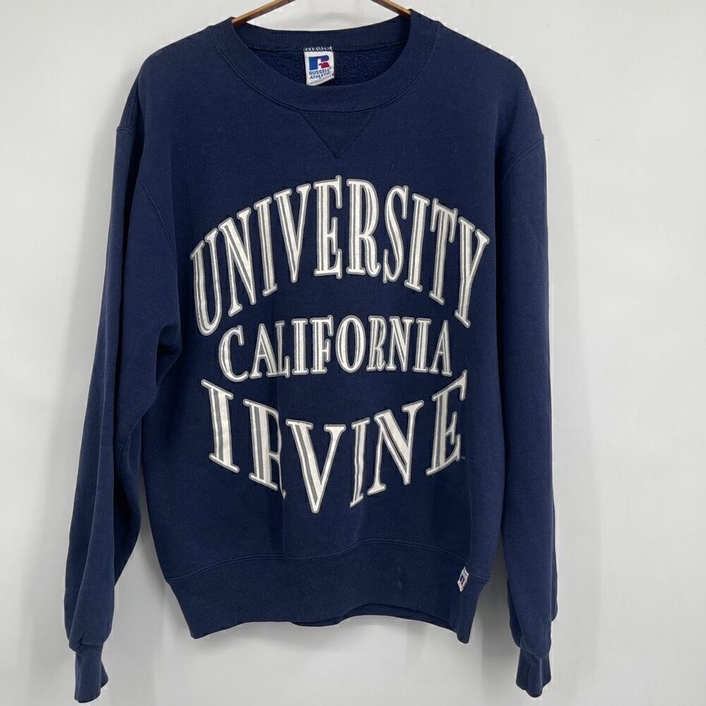 Vintage Russell Athletic Blue 90’s University Of California Irvine Sweater Small